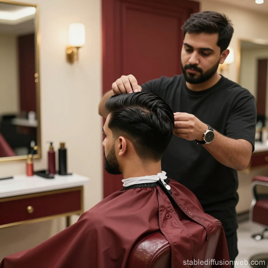 Premium Barbershop Interior